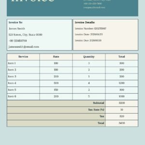 Simple Business Invoice
